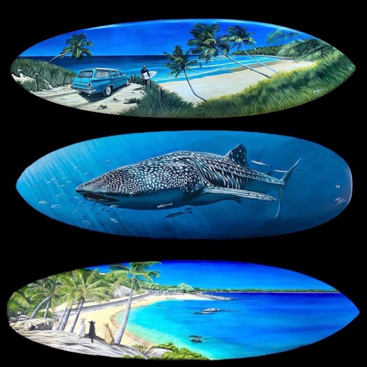 Custom Hand-Painted Surfboard Number 94 of 100 - Deposit Only