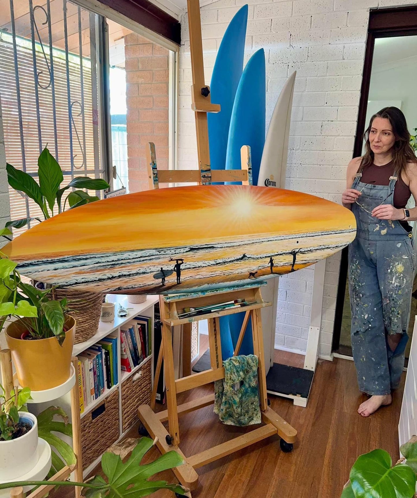 Custom Hand-Painted Surfboard Number 98 of 100 - Deposit Only