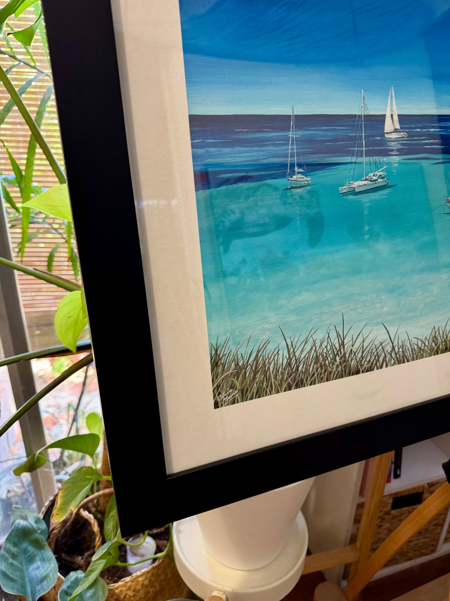 'Tranquility - Longreach bay' framed and mounted fine art prints