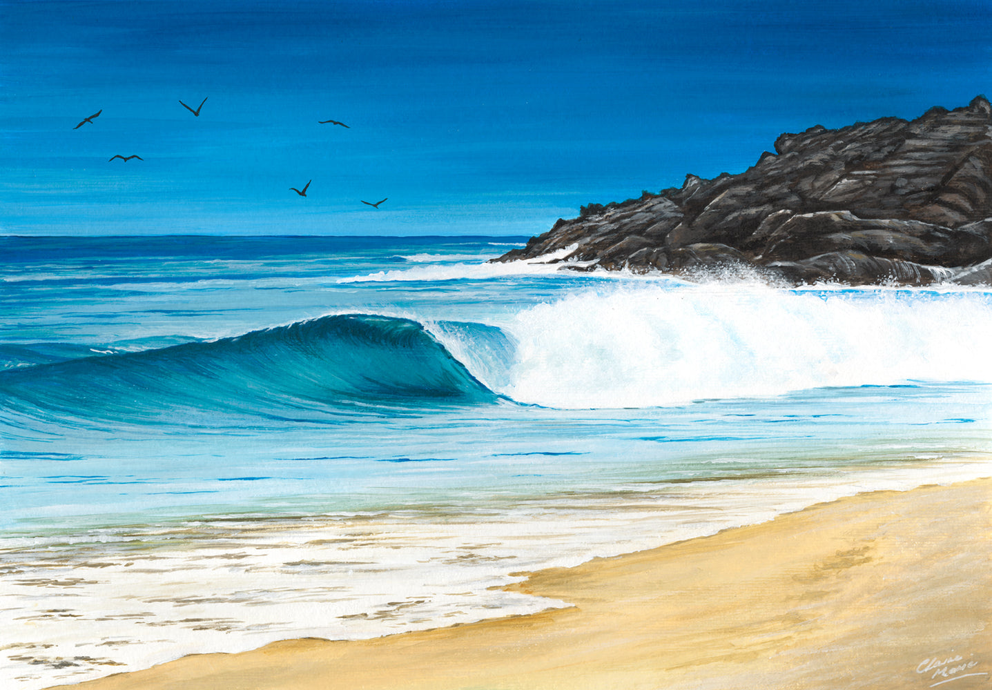 "South West nirvana" - limited edition A3 fine art print