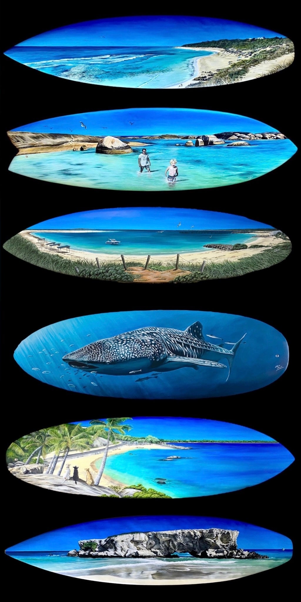 Hand-Painted Surfboards