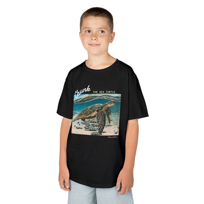 Sea Turtle Kids T-shirt - 'Chunk the Sea Turtle' design