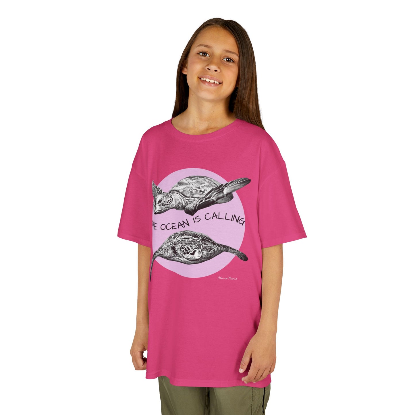 Sea Turtle “The Ocean Is Calling” Kids T-shirt
