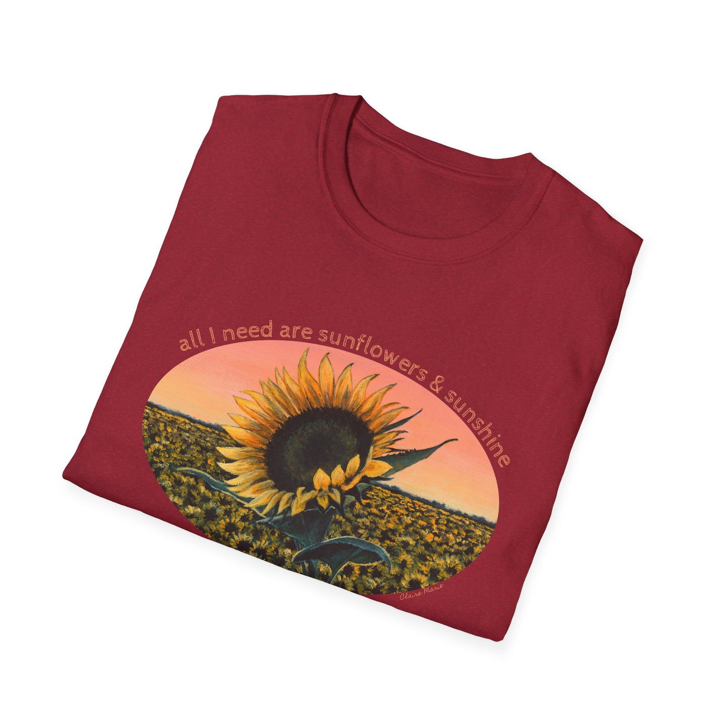 Sunflower Sunset Tee — 'Aurora' T-Shirt