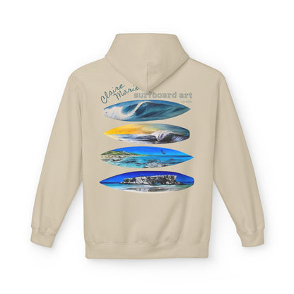 Claire Marie Surfboard Art Hoodie