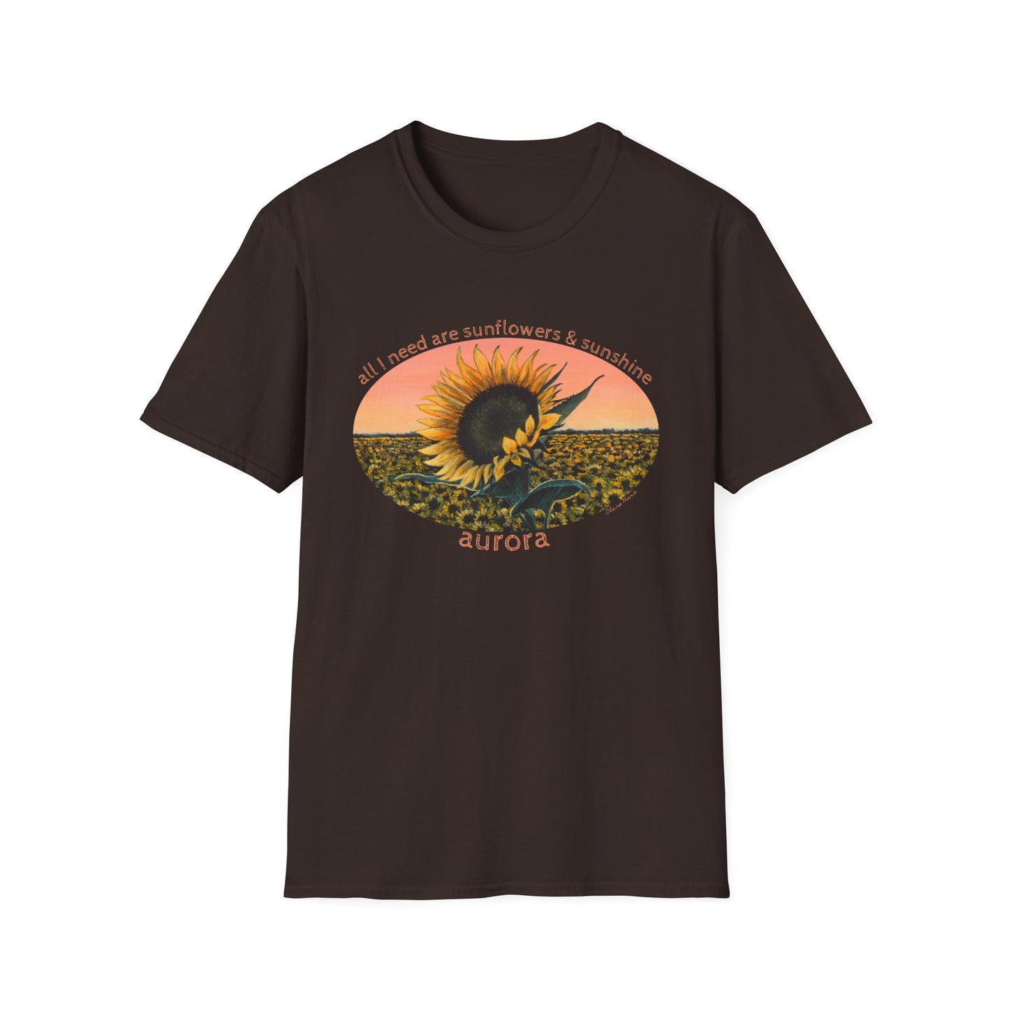 Sunflower Sunset Tee — 'Aurora' T-Shirt