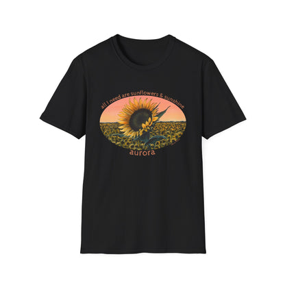 Sunflower Sunset Tee — 'Aurora' T-Shirt