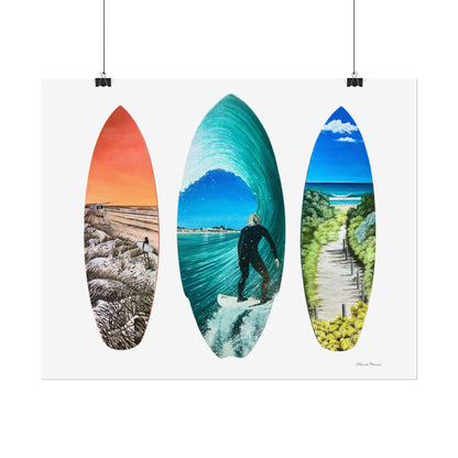 Fine Art Posters - Mullaloo Surfboard Collection