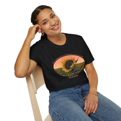 Sunflower Sunset Tee — 'Aurora' T-Shirt