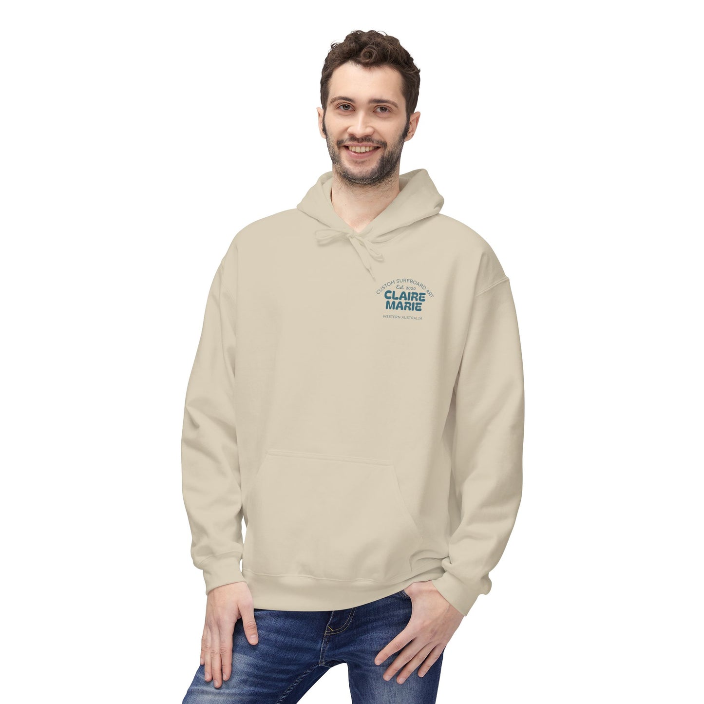 Claire Marie Surfboard Art Hoodie