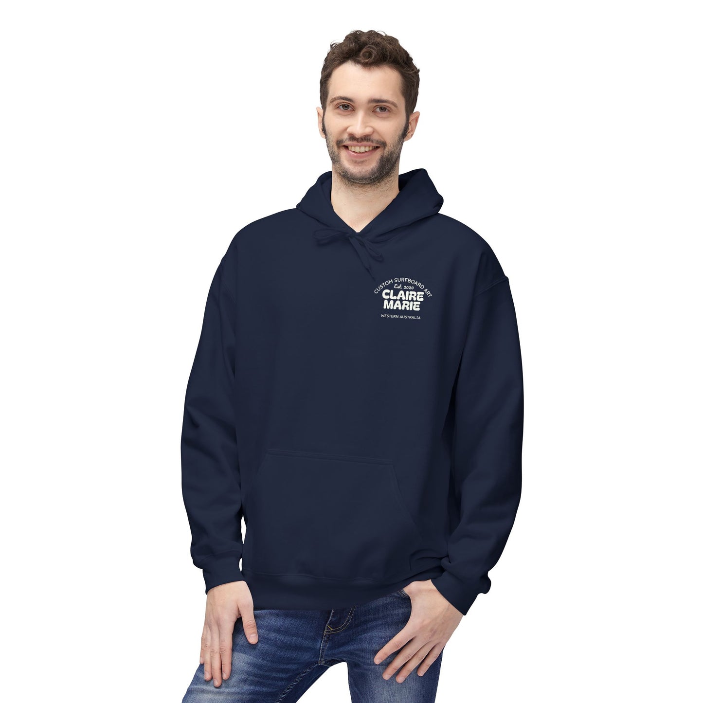 Claire Marie Surfboard Art Hoodie