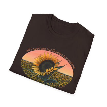 Sunflower Sunset Tee — 'Aurora' T-Shirt