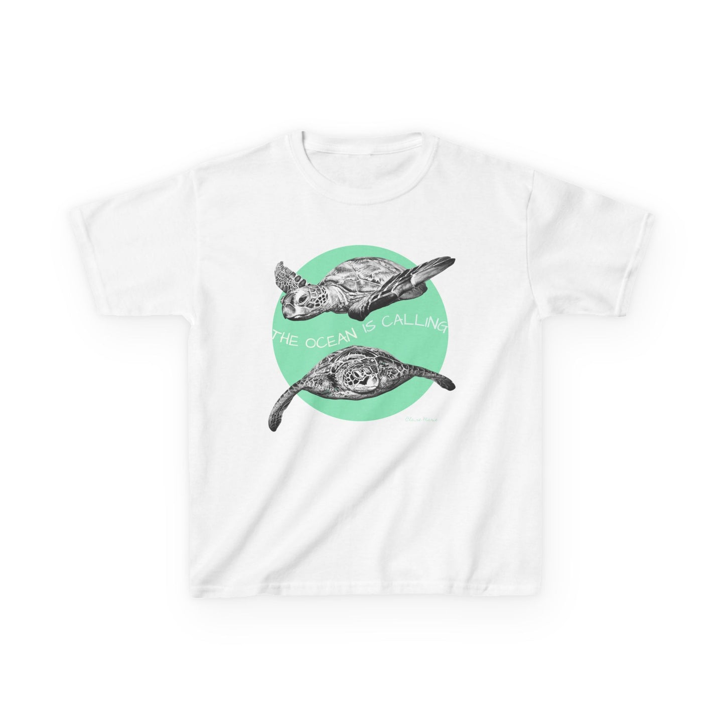 Sea Turtle “The Ocean Is Calling” Kids T-shirt