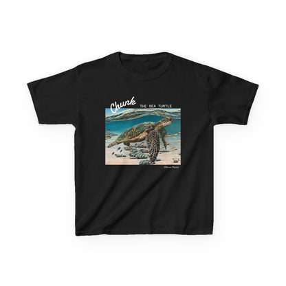 Sea Turtle Kids T-shirt - 'Chunk the Sea Turtle' design