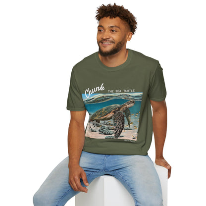 Sea Turtle T-Shirt - 'Chunk the Sea Turtle' Design