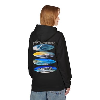 Claire Marie Surfboard Art Hoodie