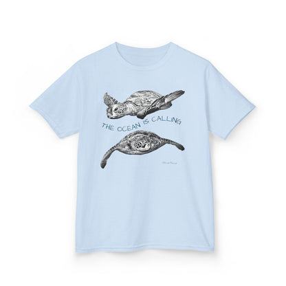 Sea Turtle “The Ocean Is Calling” Kids T-shirt