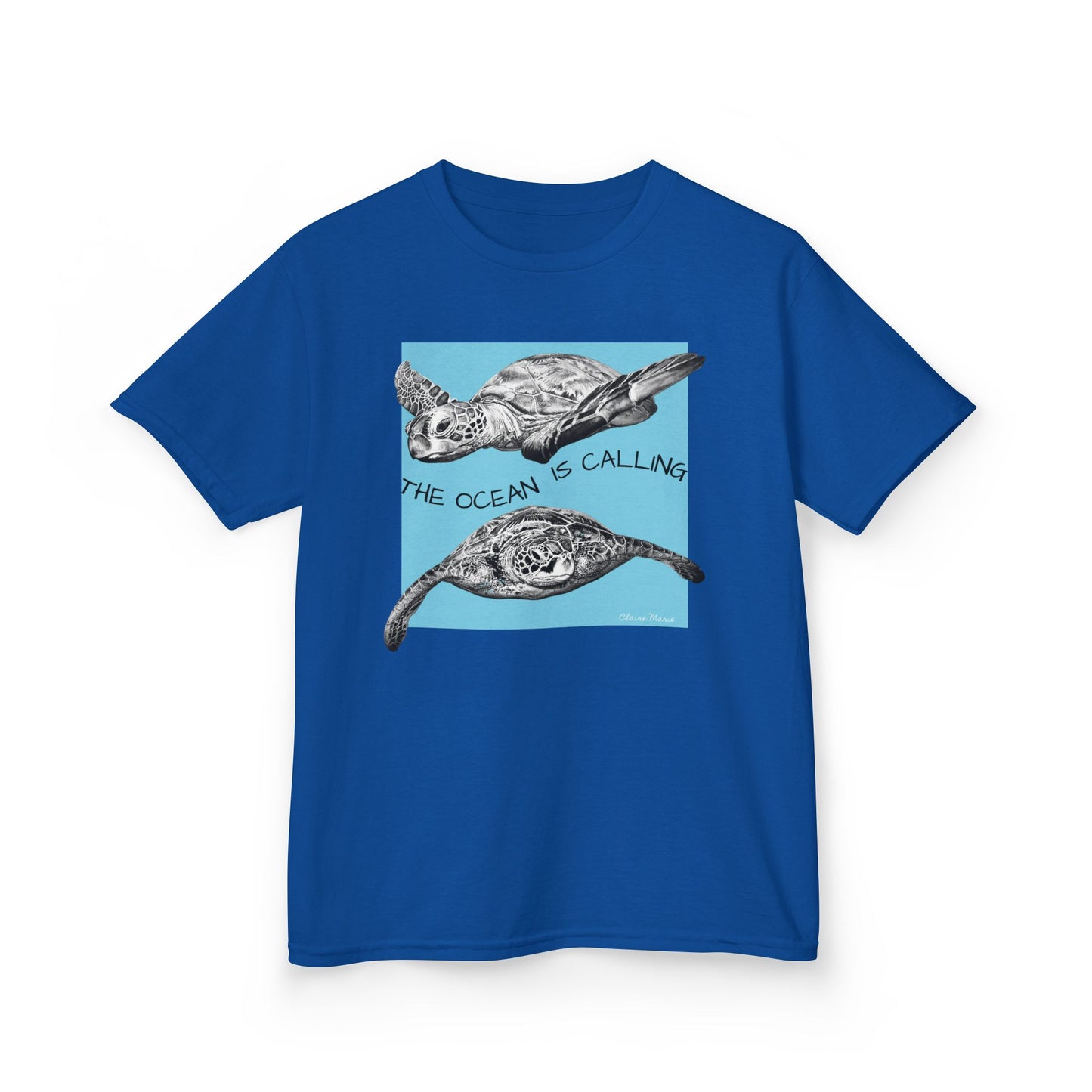 Sea Turtle “The Ocean Is Calling” Kids T-shirt