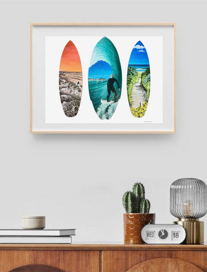 Fine Art Posters - Mullaloo Surfboard Collection