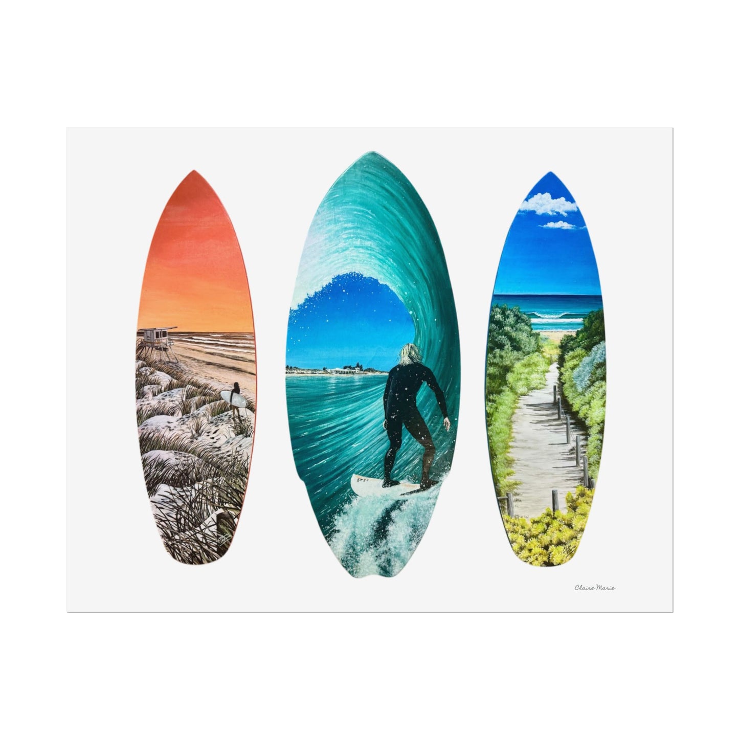 Fine Art Posters - Mullaloo Surfboard Collection