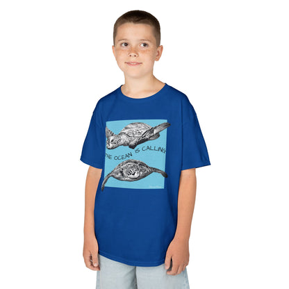 Sea Turtle “The Ocean Is Calling” Kids T-shirt