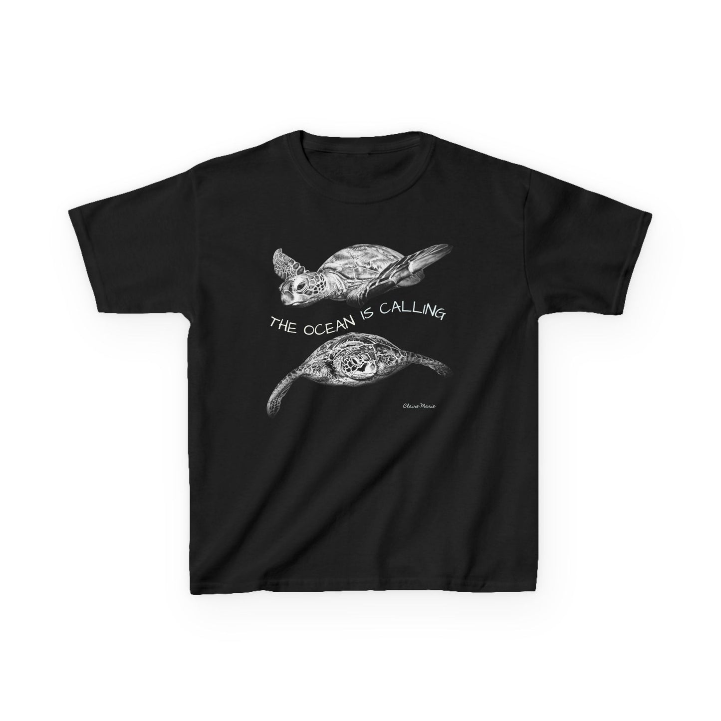 Sea Turtle “The Ocean Is Calling” Kids T-shirt