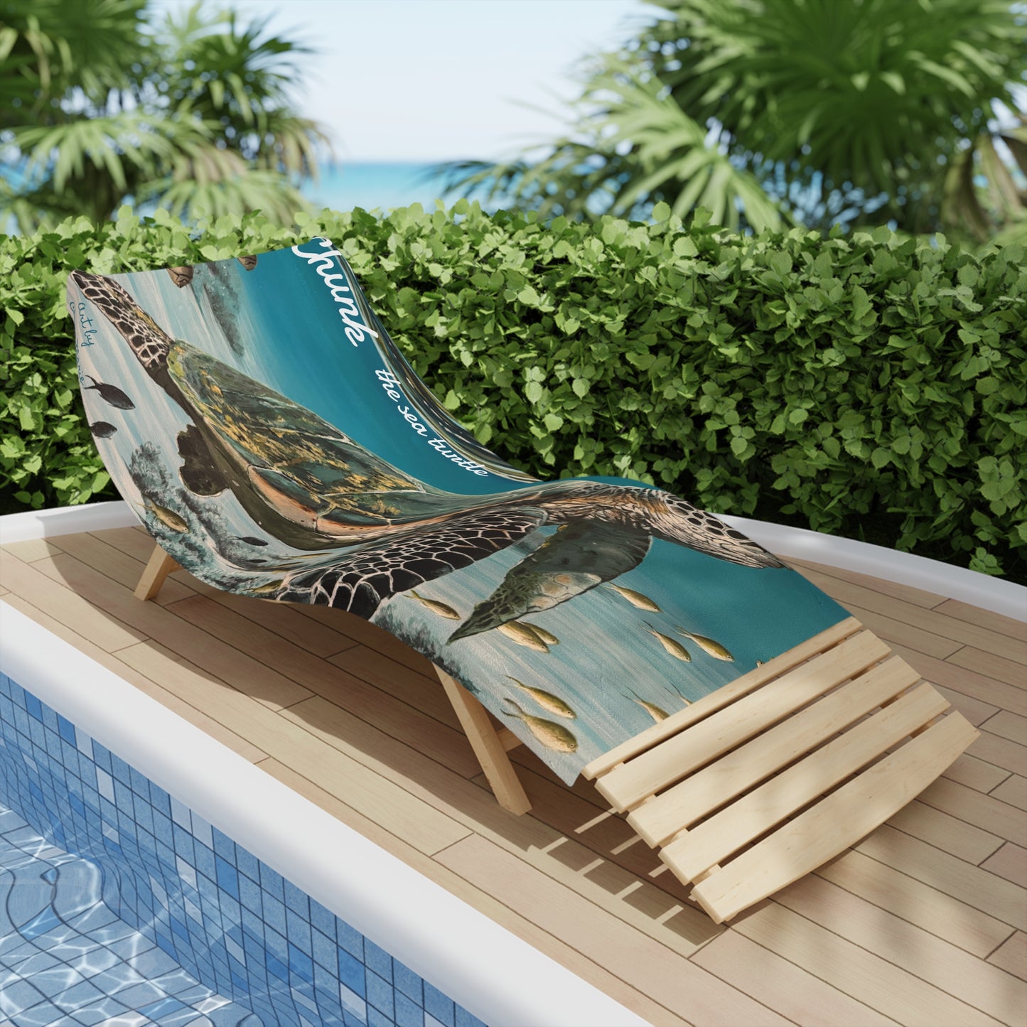 ‘Chunk the Sea Turtle’ Beach Towel