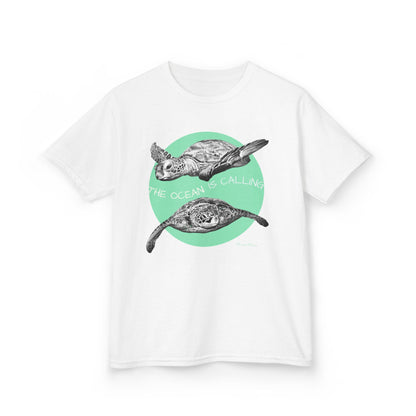 Sea Turtle “The Ocean Is Calling” Kids T-shirt
