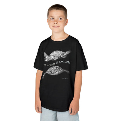 Sea Turtle “The Ocean Is Calling” Kids T-shirt