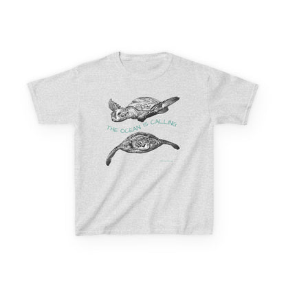 Sea Turtle “The Ocean Is Calling” Kids T-shirt