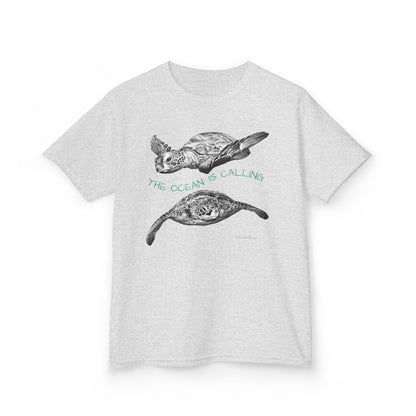 Sea Turtle “The Ocean Is Calling” Kids T-shirt