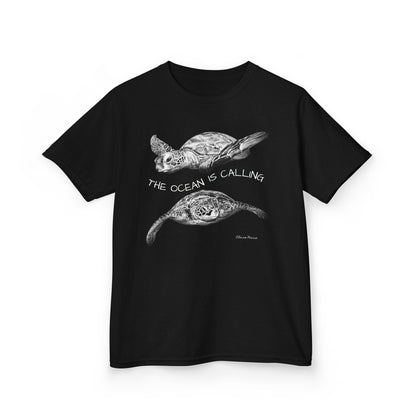 Sea Turtle “The Ocean Is Calling” Kids T-shirt