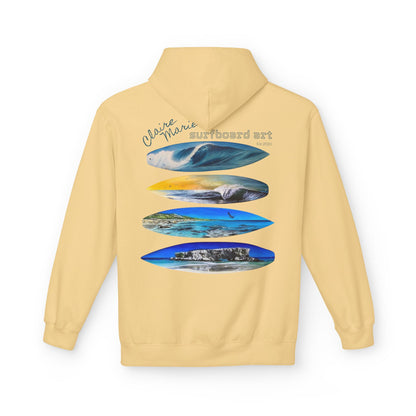 Claire Marie Surfboard Art Hoodie