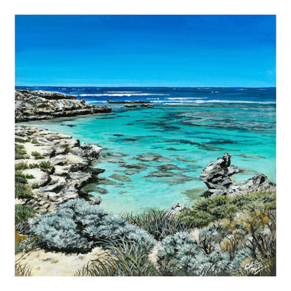 “Little Salmon Bay” limited edition 20 x 20cm fine art print