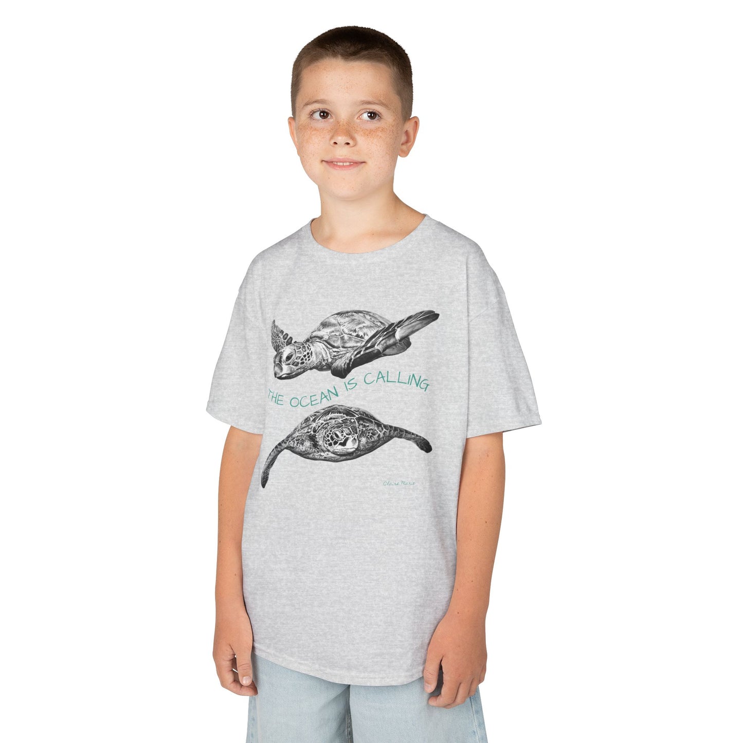 Sea Turtle “The Ocean Is Calling” Kids T-shirt