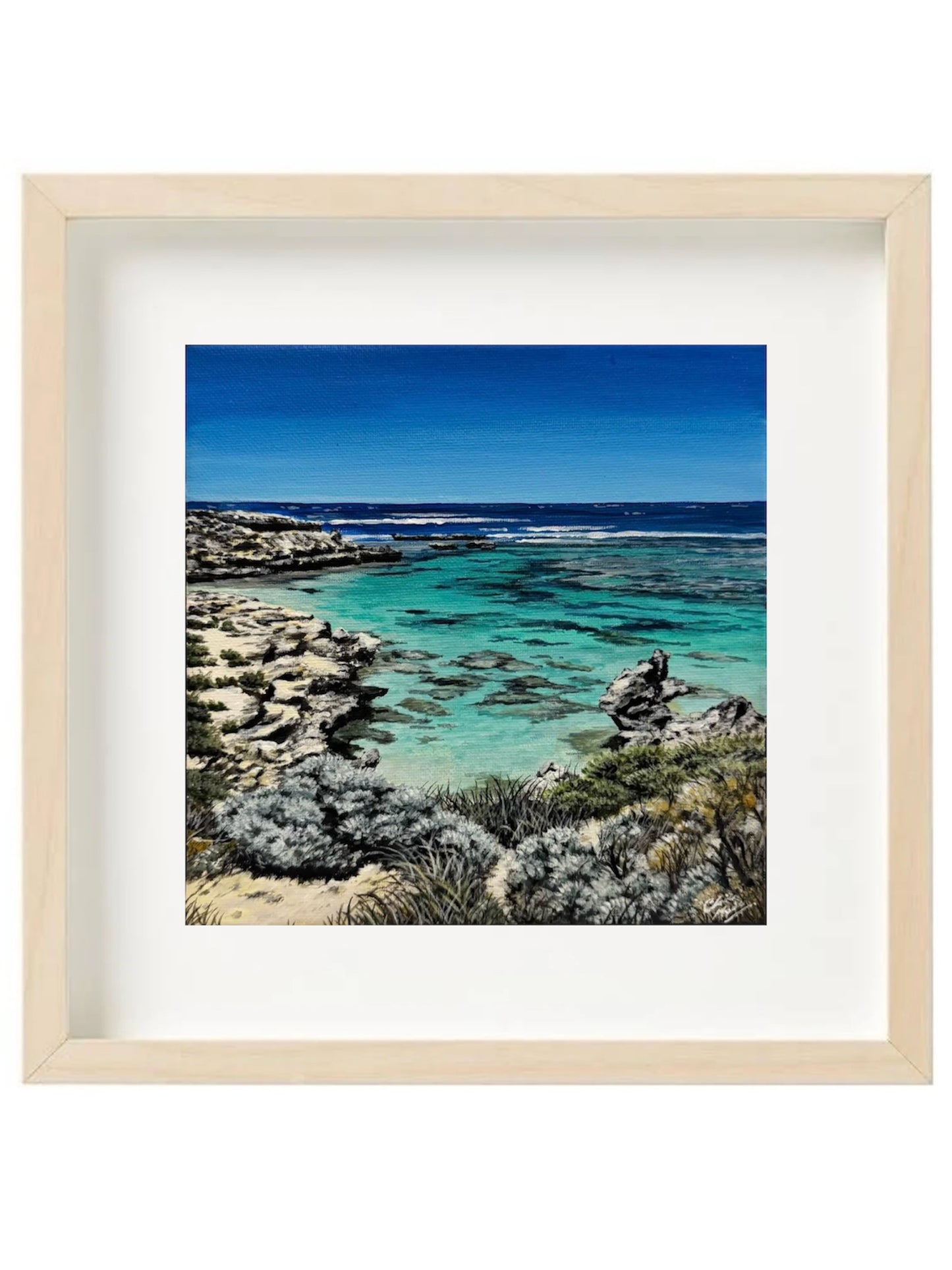 “Little Salmon Bay” limited edition 20 x 20cm fine art print
