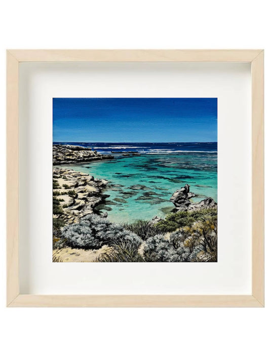 “Little Salmon Bay” limited edition 20 x 20cm fine art print
