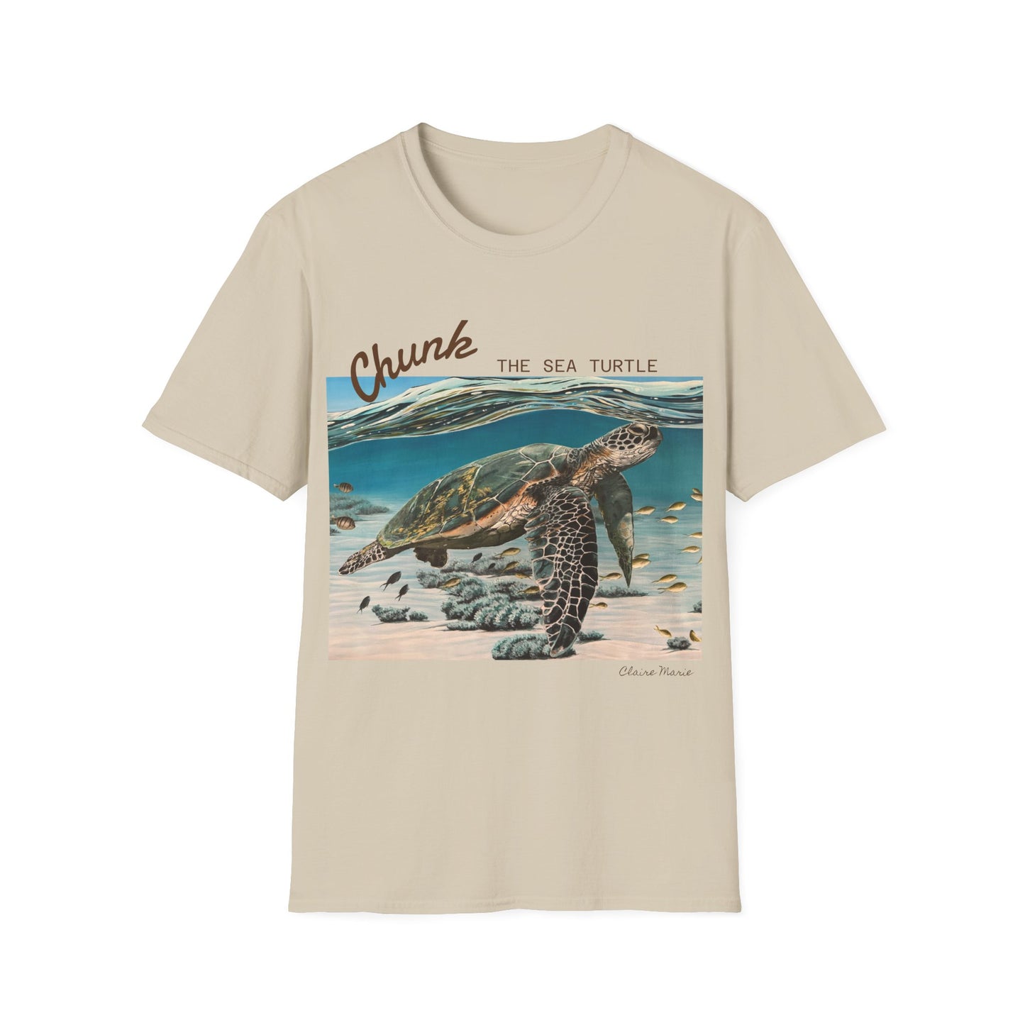 Sea Turtle T-Shirt - 'Chunk the Sea Turtle' Design