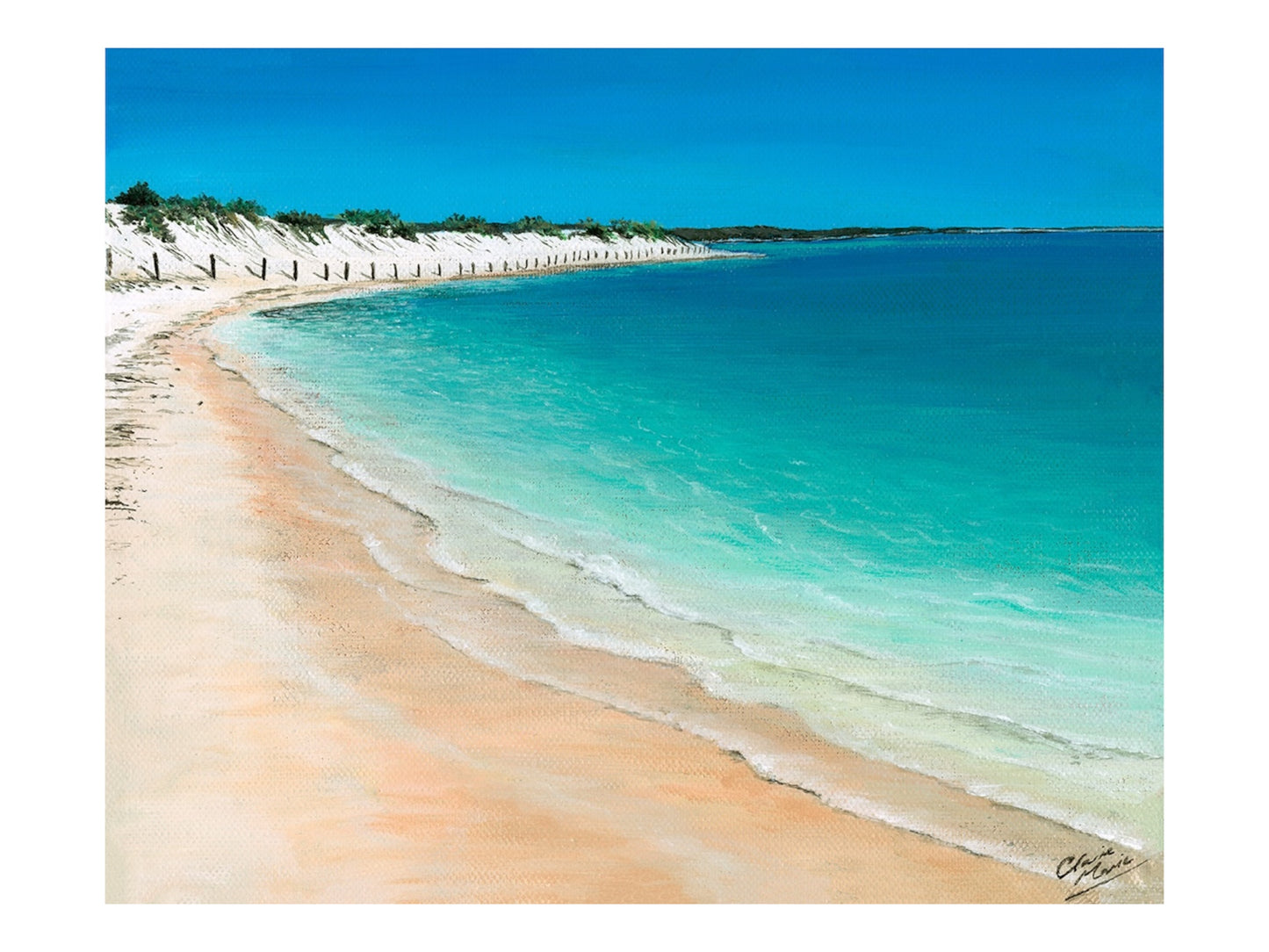 “Turquoise Bay” limited edition 25 x 20.5cm fine art print