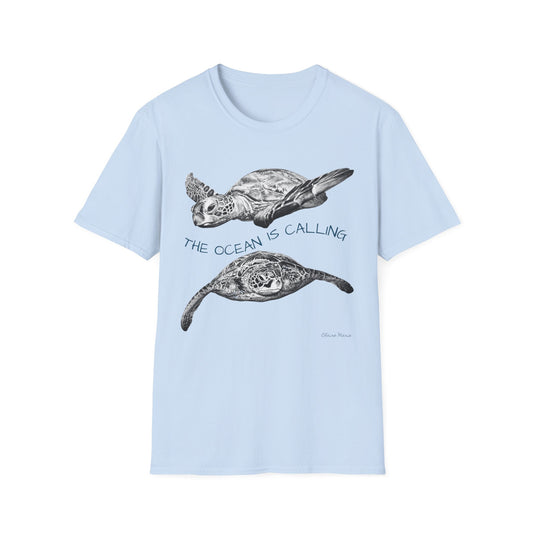 Sea Turtle 'The Ocean Is Calling' T-Shirt