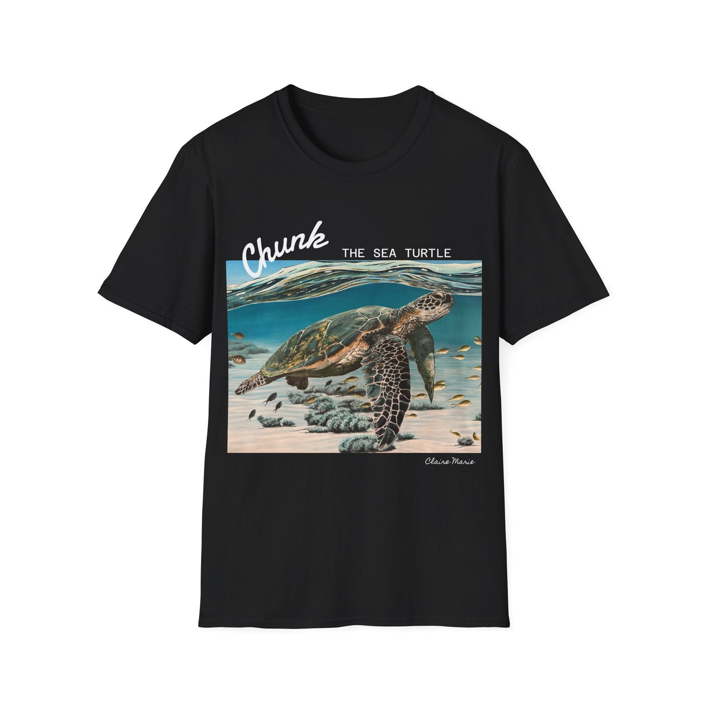 Sea Turtle T-Shirt - 'Chunk the Sea Turtle' Design