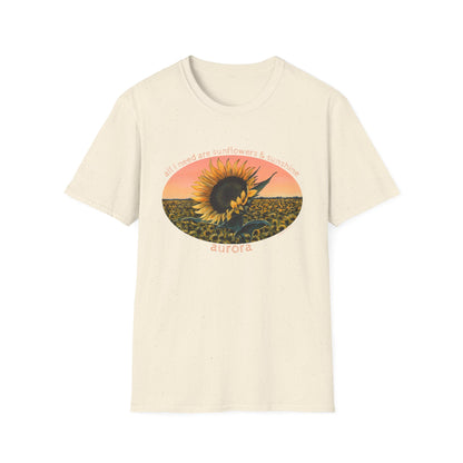 Sunflower Sunset Tee — 'Aurora' T-Shirt