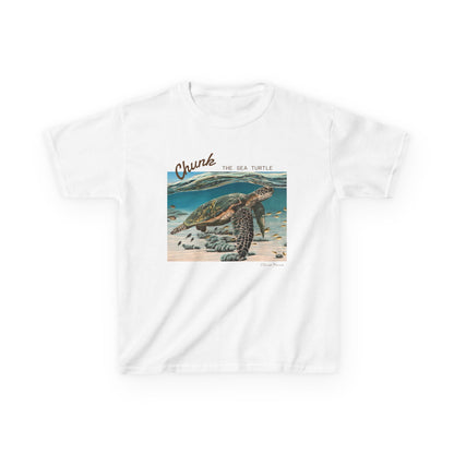 Sea Turtle Kids T-shirt - 'Chunk the Sea Turtle' design