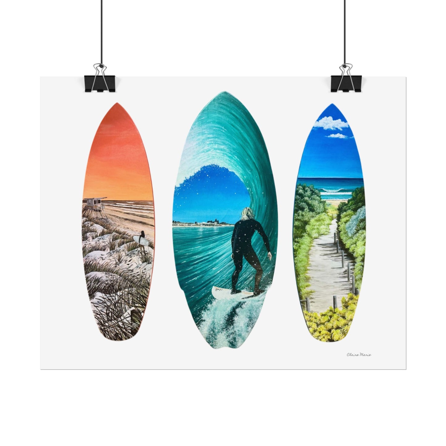 Fine Art Posters - Mullaloo Surfboard Collection