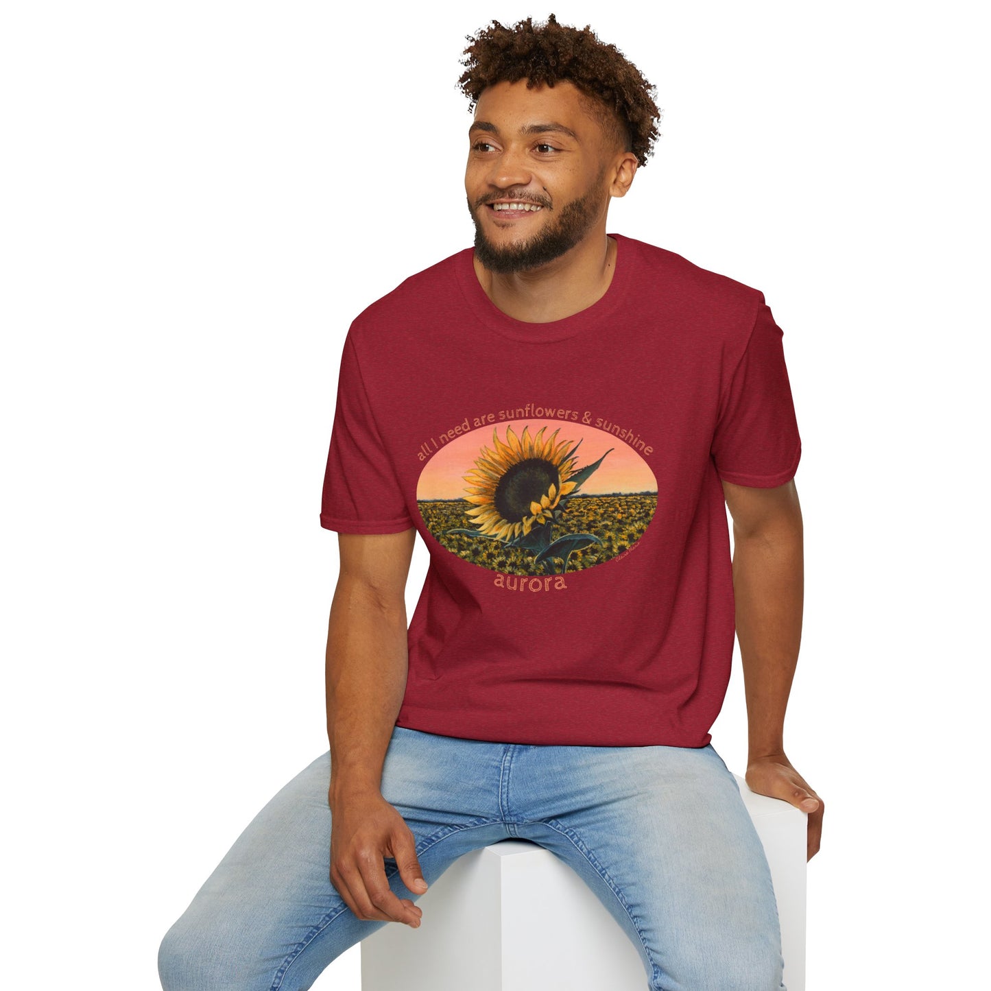 Sunflower Sunset Tee — 'Aurora' T-Shirt