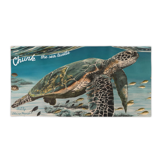 ‘Chunk the Sea Turtle’ Beach Towel