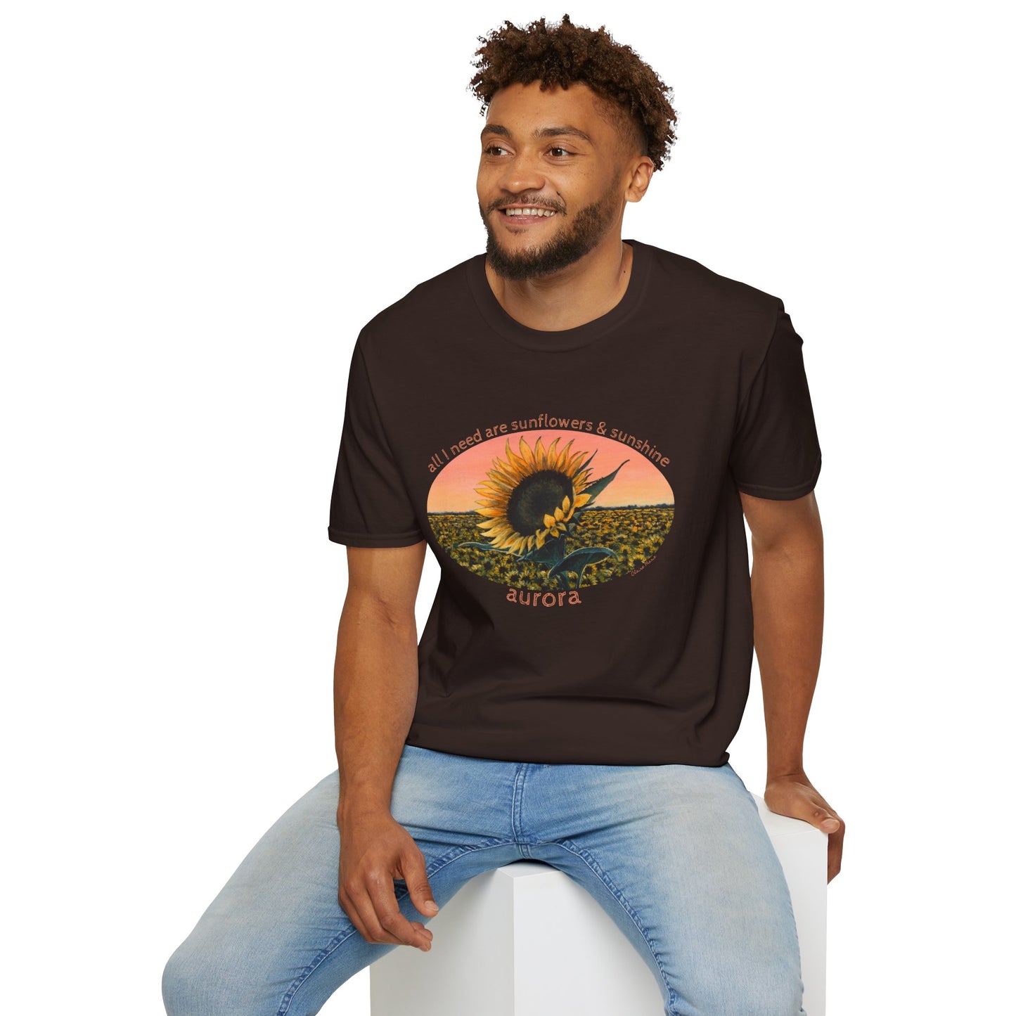 Sunflower Sunset Tee — 'Aurora' T-Shirt
