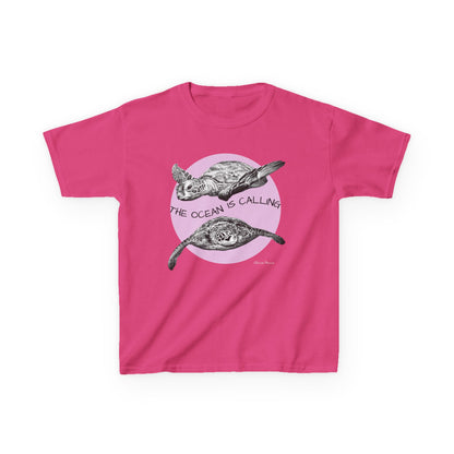 Sea Turtle “The Ocean Is Calling” Kids T-shirt