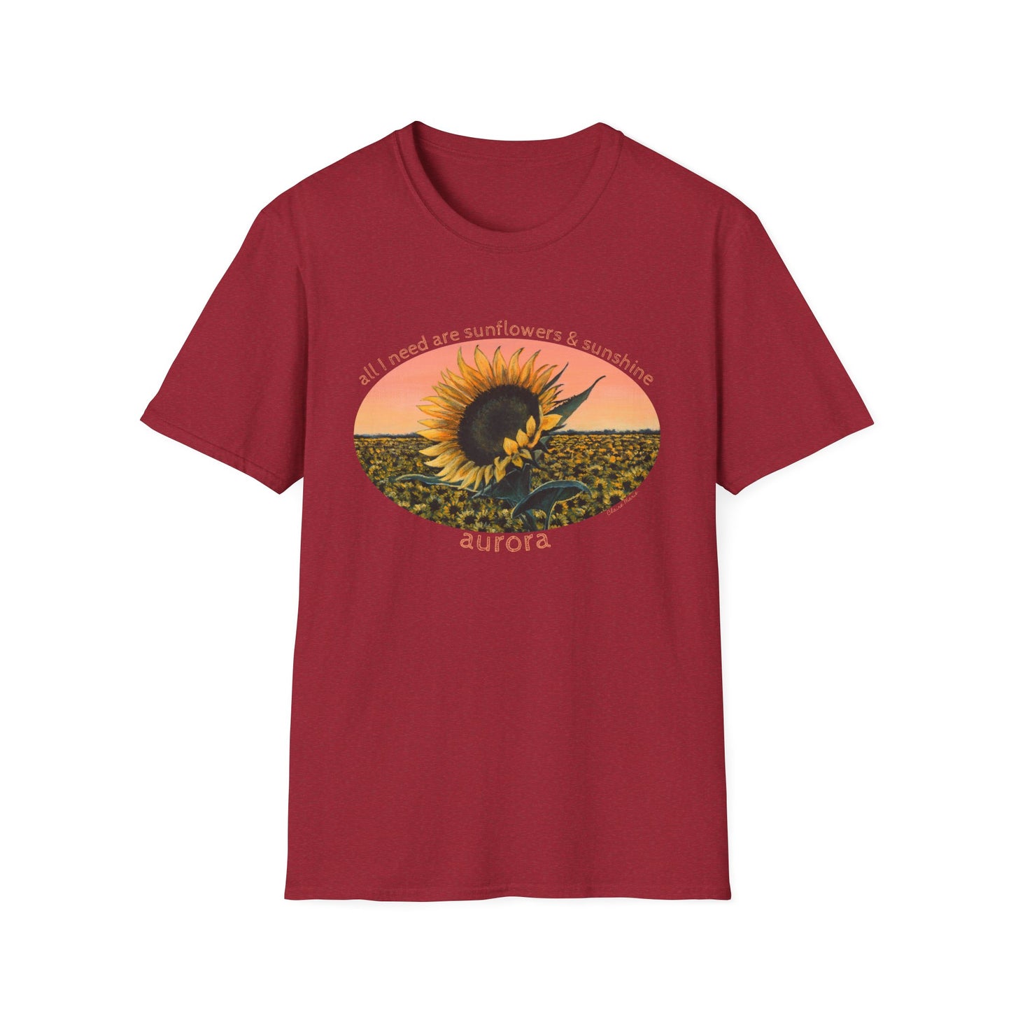 Sunflower Sunset Tee — 'Aurora' T-Shirt