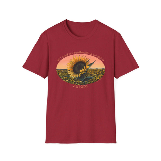 Sunflower Sunset Tee — 'Aurora' T-Shirt